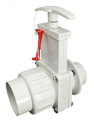 1.5IN MPT X UNION SKT GATE VALVE PVC WHITE VALTERRA 6124X