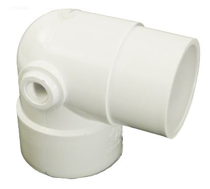 90 STREET ELL 2IN SKT X 2IN SPG X 3/8IN FPT LEFT SIDE OUTLET 411-5050