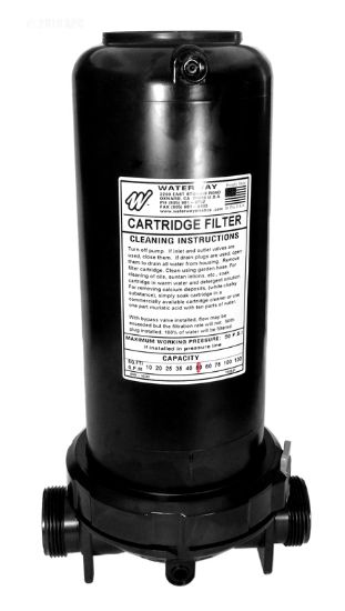 50 SQ FT CARTRIDGE FILTER 1.5IN SKT W/BYPASS VALVE INLINE  500-5070