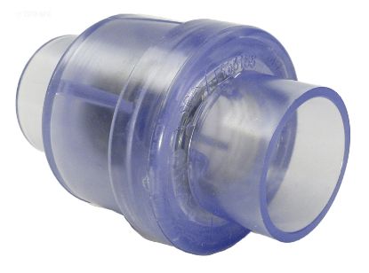 CHECK VALVE 1/4# SPRING STYLE CLEAR 1.5INSKT X 1.5INSKT  600-8140