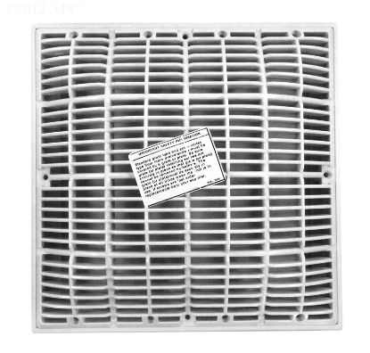 12IN X 12IN VGB COMPLIANT FRAME/GRATE WHITE 640-4720 V