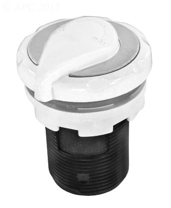 AIR CONTROL 1IN TRUSEAL 2.5IN BODY LOW PROFILE WHITE SS TRIM 660-4400S