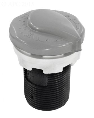 AIR CONTROL 1IN TRUSEAL 2.5IN BODY LOW PROFILE GRAY WATERWAY 660-4407