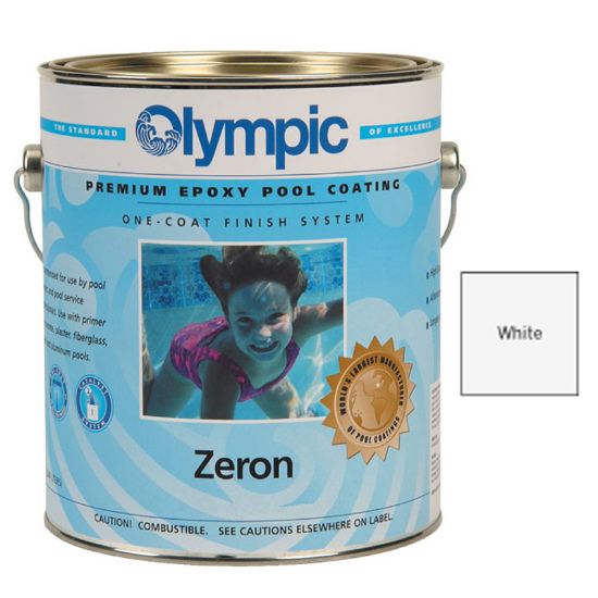 4 GAL ZERON  1 COAT EPOXY WHITE OLYMPIC KELLEY PAINT 390/4G