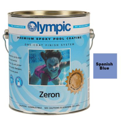 1 GAL ZERON 1 COAT EPOXY SPANISH BLUE OLYMPIC KELLEY PAINT 7277