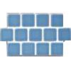 HARMONY 100 SKY BLUE 1IN X 1IN 1 SHEET 1 SF GLAZED  MASHM124