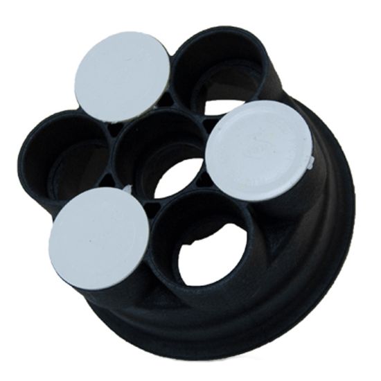 4 PORT VALVE BASE 1.5IN BLACK ECOPOOL 005-302-4016-03