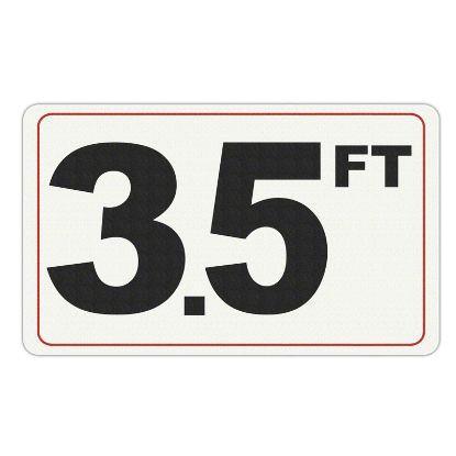 3.5 FT DEPTH MARKER VINYL 035FTSW1006