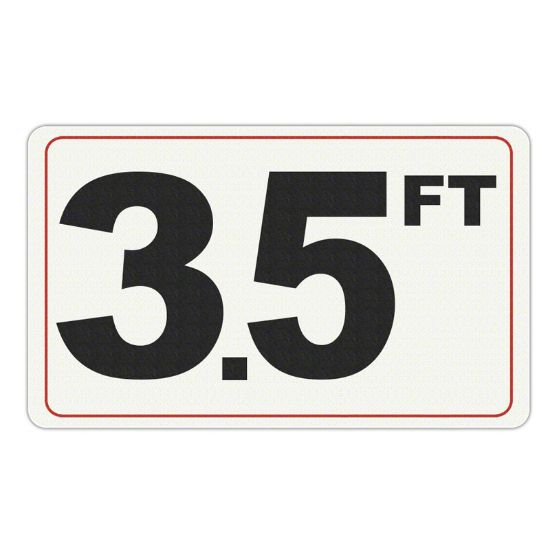 3.5 FT DEPTH MARKER VINYL 035FTSW1006