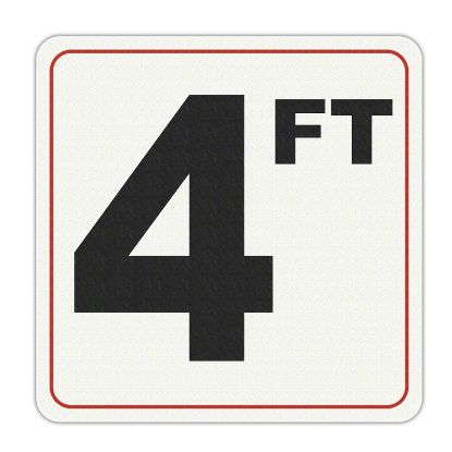4 FT DEPTH MARKER VINYL 040FTSW0606