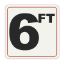6 FT DEPTH MARKER VINYL 060FTSW0606