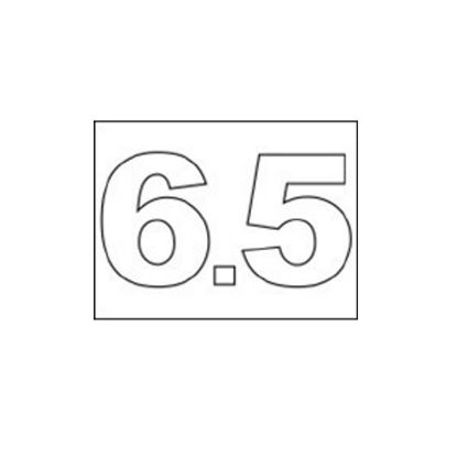 # 6.5 ENGLISH STENCIL 065XXVN0806