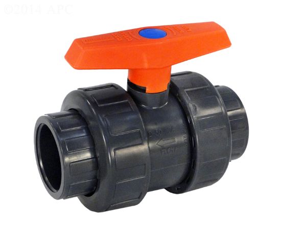 2 WAY BALL VALVE 1.5IN SKT ASTRAL PVC TRUE UNION 6621