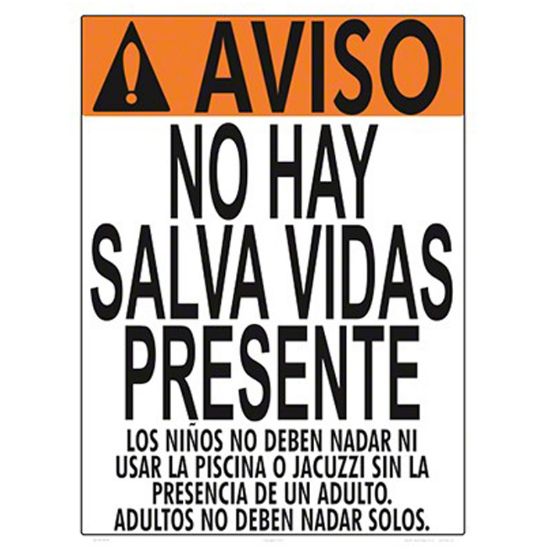 SIGN INNO LIFEGUARDIN SPANISH 1001WS1824S