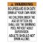 WARNING NO LIFEGUARD ALUMINUM SIGN (DC 1607WD3648E