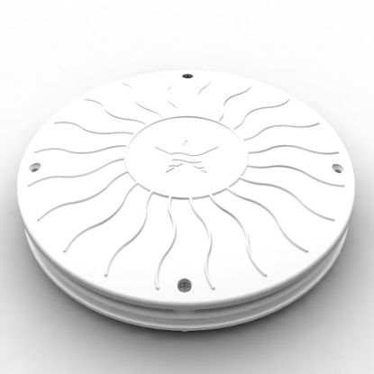 10IN DEBRIS CATCHER COVER W/MUD FRAME  WHITE 10LT101