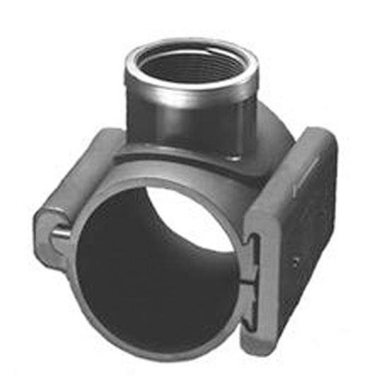 CLAMP IT PVC SADDLE TEE 2IN PIPE 1.5IN FPT TAP 422015