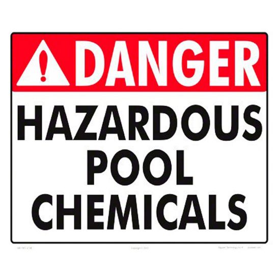 DANGER HAZARDOUS CHEMICAL SIGN 5001WS1210E