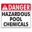 DANGER HAZARDOUS CHEMICAL SIGN 5001WS1210E