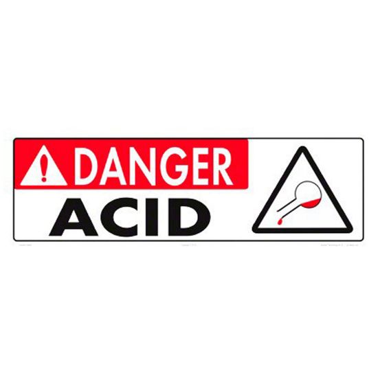 DANGER ACID SIGN 5006WS1806E