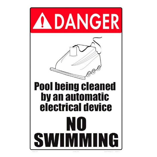 DANGER POOL BEING CLEANED 5008WS1218E