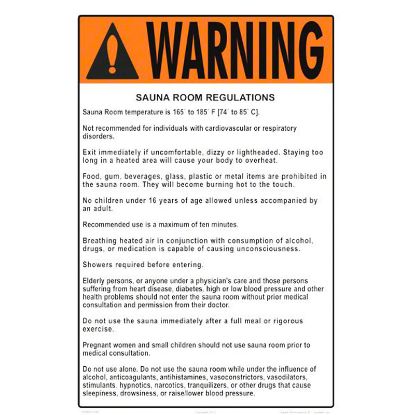 SAUNA RULES 5508WS1218E