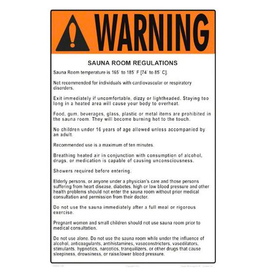 SAUNA RULES 5508WS1218E
