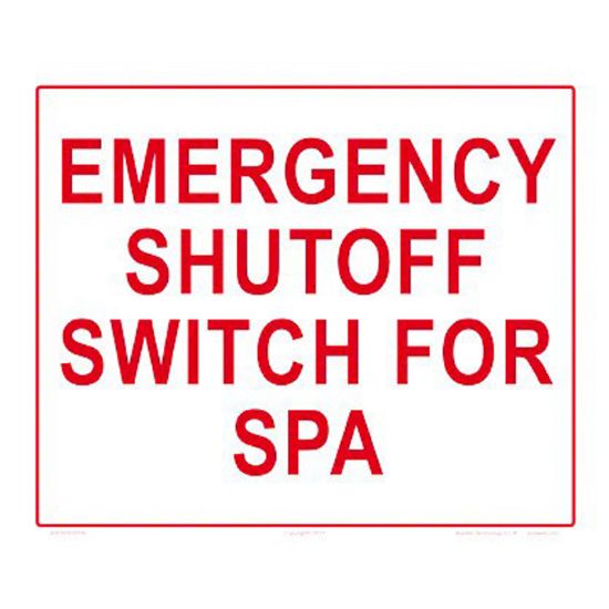 EMERGENCY SPA SHUT OFF 12 X 10 6503WS1210E
