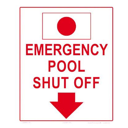 EMERGENCY POOL SHUT OFF ARROW 10X12 6504WS1012E