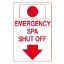 EMERGENCY SPA SHUT OFF 12 X 18 6505WS1218E