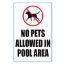 NO PETS ALLOWED 12X18 PLASTIC 6702WS1218E