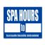 SPA HOURS SIGN 7322WS1210E