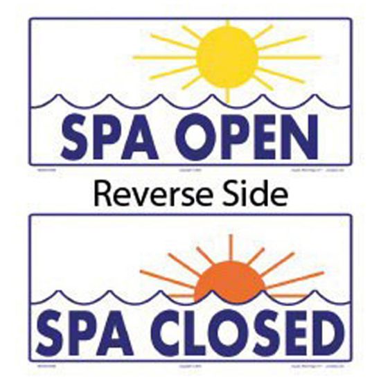 SPA OPEN/CLOSED 2 SIDED SIGN 7335WS1206E