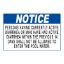 12X18 PLASTIC SIGN PERSONS W/ DIARRHEA SHALL NOT ENTER POOL 7980WS1812E