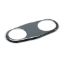 DOUBLE ESCUTCHEON PLATE  CHROME 8-420-CP