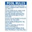 18 X 24 POOL WELCOME DCR SIGN E SIGN HEAVY DUTY WHITE  8550WA1824E_DCR