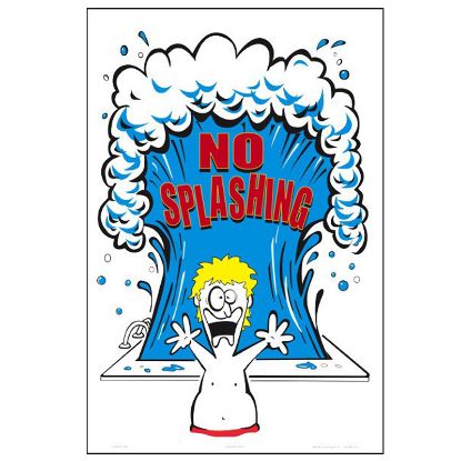 NO SPLASHING SIGN 8703WS1218E