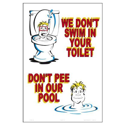DON'T PEE SIGN 8710WS1218E