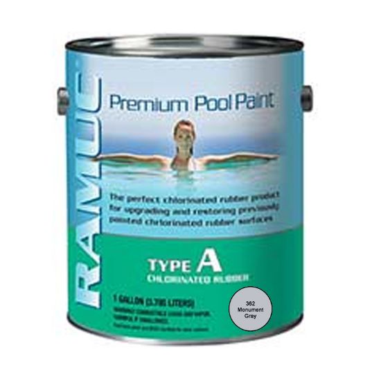 1 GAL TYPE A CHLORINATED RUBBER PAINT MONUMENT GRAY RAMUC  902136201