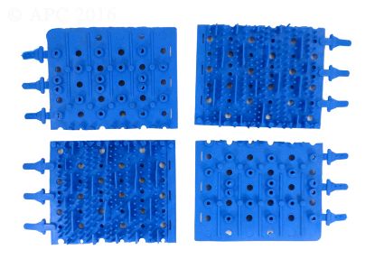 MOLDED RUBBER BRUSH BLUE (SET OF 4 A3002BMPK