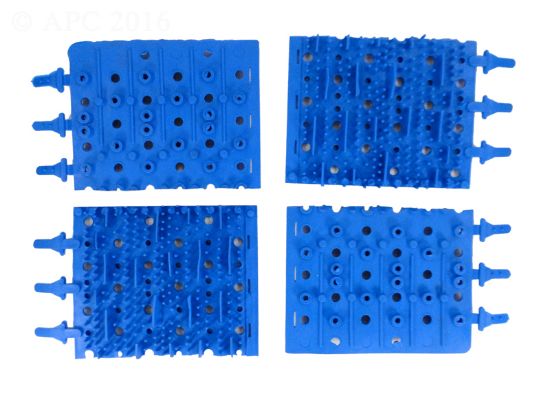 MOLDED RUBBER BRUSH BLUE (SET OF 4 A3002BMPK