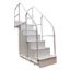 ADA POOL ACCESS STAIRS 5 TREAD PVC RAILS WHITE MARINE GRADE  AQADAS-5