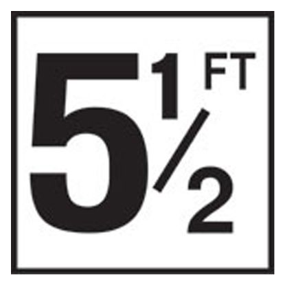 6IN SMOOTH CERAMIC TILE 5 1/2FT 5IN SIZE NUMBER FT SERIES  C610055