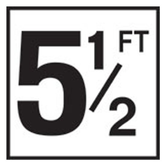 6IN SMOOTH CERAMIC TILE 5 1/2FT 5IN SIZE NUMBER FT SERIES  C610055