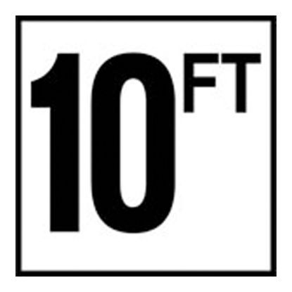 6IN NO SKID CERAMIC TILE 10 FT C620092