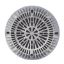 8IN GALAXY DRAIN COVER WITH SCREW PACK  GRAY 25507-101-000