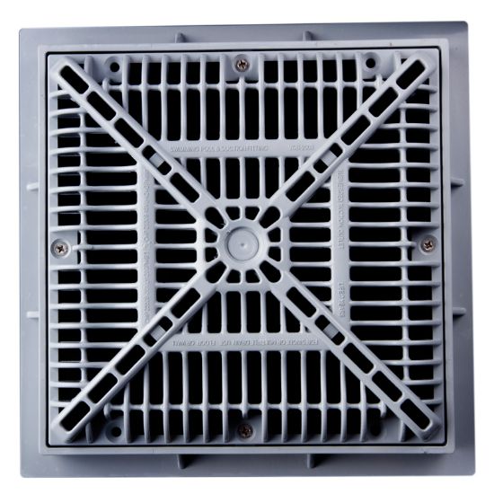 9IN X 9IN FRAME/GRATE  VGB POOL DRAIN; GRAY 25508-091-000L