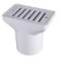 WHITE GUTTER DECK DRAIN W/ 2IN FPT 25533-000-000