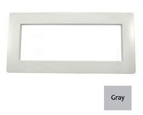 WIDE MOUTH VINYL POOL FACE PLATE COVER GREY 25541-001-020