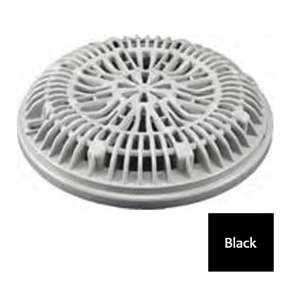 VINYL POOL MAIN DRAIN RING 8IN ANTI VORTEX LID BLACK 25548-004-000